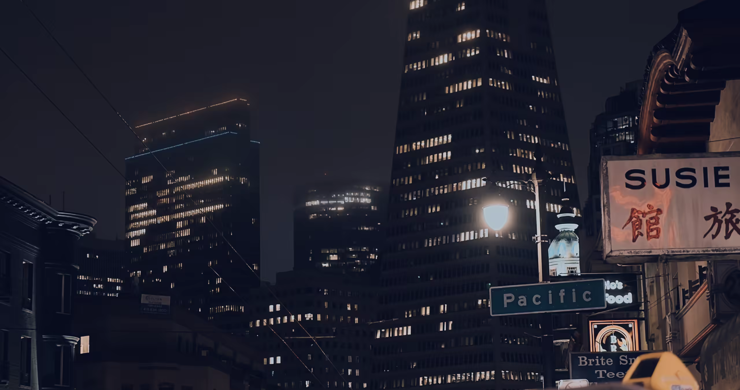 City and industrial landscape at night